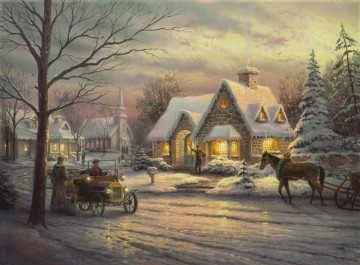 Recuerdos de Navidad Thomas Kinkade Pinturas al óleo